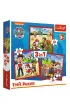 Puzzle 3w1 (20+36+50 el.) Psi Patrol. Weso�e pieski Trefl