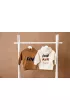 Lassig Bluza z kapturem z baweny organicznej GOTS Little Gang Fun caramel 4-6 l.