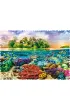 Puzzle 600 el. Crazy Shapes. Tropikalna wyspa Trefl