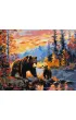 Ideyka Malowanie po numerach - Nied�wiedzia rodzina 40x50cm