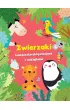 Zwierzaki - ksi��eczka aktywizuj�ca z naklejkami. Czerwona