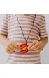 Jellystone Designs Gryzak terapeutyczny, b�yskawica, czerwony