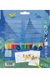 Faber-Castell Kredki Grip dinozaury metalicznych + naklejki 18 kolor�w + 6 kolor�w