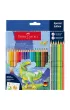 Faber-Castell Kredki Grip dinozaury metalicznych + naklejki 18 kolor�w + 6 kolor�w