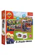 Puzzle + Memos 2w1 (24+30+48 el.) Dru�yna Stra�aka Sama Trefl