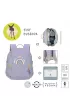 Lassig Plecak mini Tiny Outdoor Rainbow pastel lilac fioletowy