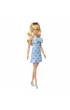 Barbie Fashionistas. Lalka w sukience niebieska Mattel