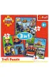 Puzzle 3w1 (20+36+50 el.) Dzie� Stra�aka Sama Trefl