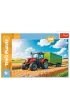 Puzzle 100 el. Traktor z przyczep� Trefl