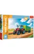 Puzzle 100 el. Traktor z przyczep� Trefl
