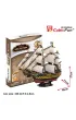 Puzzle 3D 189 el. �aglowiec HMS Victory Cubic Fun