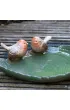 Esschert Design Poideko dla ptakw Li ceramiczny o wymiarach: 21x19x7 cm