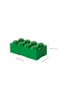 Lunchbox klocek LEGO zielony