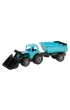 Traktor z �adowaczem i przyczepk� 57cm turkusowy Tactic