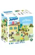 Playmobil Junior Przygoda na gospodarstwie z traktorem, przyczep� i zwierz�tami 71656