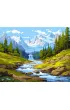 Ideyka Malowanie po numerach - Strumie� w g�rach 40x50cm