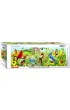 Puzzle panoramiczne 1000 el. Ptaki ogrodowe Eurographics
