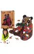 Puzzle drewniane eko 65 el. Kung Fu Panda A4 PuzzleOK