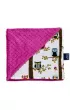La Millou BY ANNA MUCHA, Kocyk LIGHT - PTASIE RADIO | RASPBERRY, 80x100cm