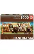 Puzzle panoramiczne 1000 el. Szczeni�ta na �awce Educa