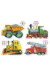 Puzzle 4w1 /4-5-6-7/ konturowe Vehicles B-04256-1 Castorland