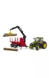 Traktor John Deere 7R 350 z przyczep� le�n� Bruder