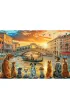 Puzzle 1000 el. Pieski w Wenecji Trefl