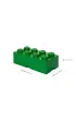 Pojemnik klocek LEGO Brick 8 Zielony
