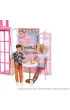 Barbie Kompaktowy domek + Lalka HCD48 Mattel
