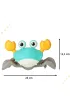 Krab uciekaj�cy pe�zaj�cy czujnik interaktywna akumulator USB zielony