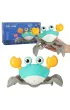 Krab uciekaj�cy pe�zaj�cy czujnik interaktywna akumulator USB zielony