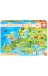 Puzzle 150 el. Mapa Europy dla dzieci Educa