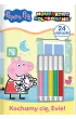 Kochamy ci�, Evie! �winka Peppa. Numerkowe kolorowanki