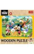 Puzzle drewniane 24 el. Mickey z przyjaci�mi Trefl