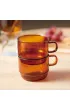 Hario Colors Stacking Mug Cup Szklany kubek bursztynowy 300 ml