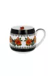 Duo Sp. z o.o. Porcelanowy kubek baryka kwiaty Etno 430 ml