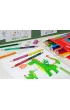 Faber-Castell Kredki o��wkowe + 3 kredki dwustronne + temper�wka 27 szt.