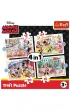 Puzzle 4w1 - Minnie z przyjaci�mi (12+15+20+24 el.) Trefl