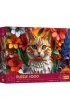 Puzzle z efektem 3D 1000 el. Paper Art: Kot Trefl