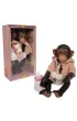 Lalka ma�pka szympans w p�aszczyku 32cm Askato