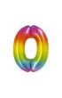 Godan Balon foliowy cyfra 0 t�czowa Smart 76cm