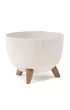 HowHomely Zestaw doniczek Rosa linea Wood