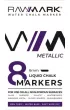 Rawmark Markery kredowe metaliczne 8 szt.