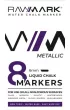 Rawmark Markery kredowe metaliczne 8 szt.