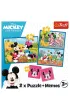 Puzzle + Memos 2w1 (24+30+48 el.) Poznaj bohater�w Disney Trefl