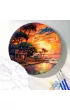 Twoje Hobby Malowanie po numerach okr�g�e - Dom nad oceanem 40cm