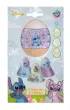 Grafix Ozdoba owijka foliowa na jajka Stitch 12szt  4podstawki Wielkanoc ANTELLA 173825