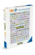 Puzzle 500 el. 2D 2D: Pokemon Postacie Ravensburger