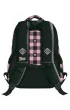 St. Majewski Plecak 3-komorowy Pink Checkered