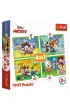 Puzzle 4w1 - W�r�d przyjaci� (12+15+20+24 el.) Trefl
